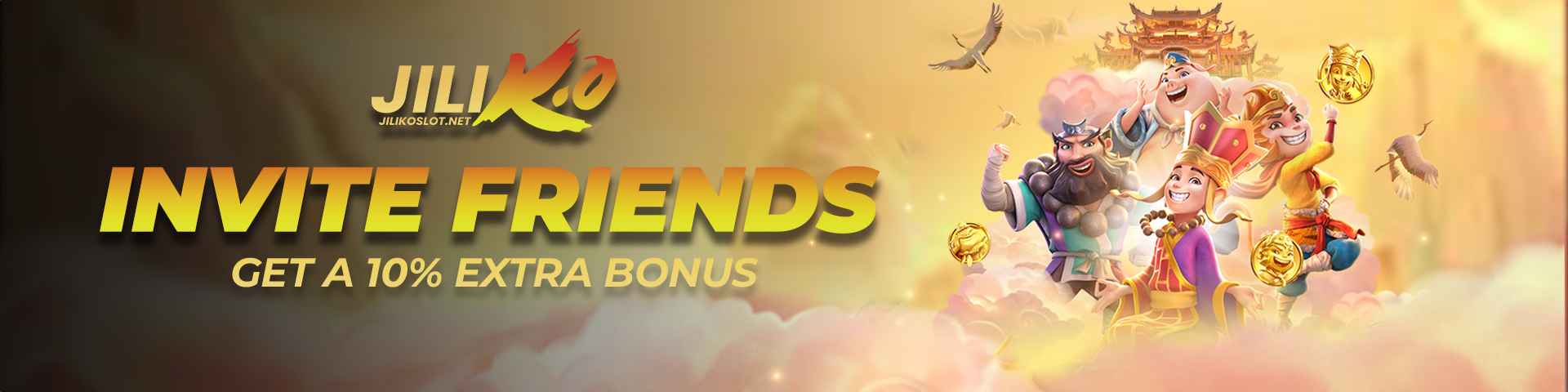 Jiliko Invite Friends Extra Bonus 10%
