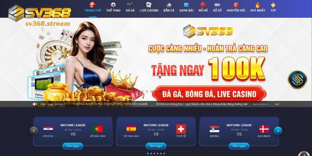 SV368 là nhà cái an toàn dành cho cộng đồng gambling